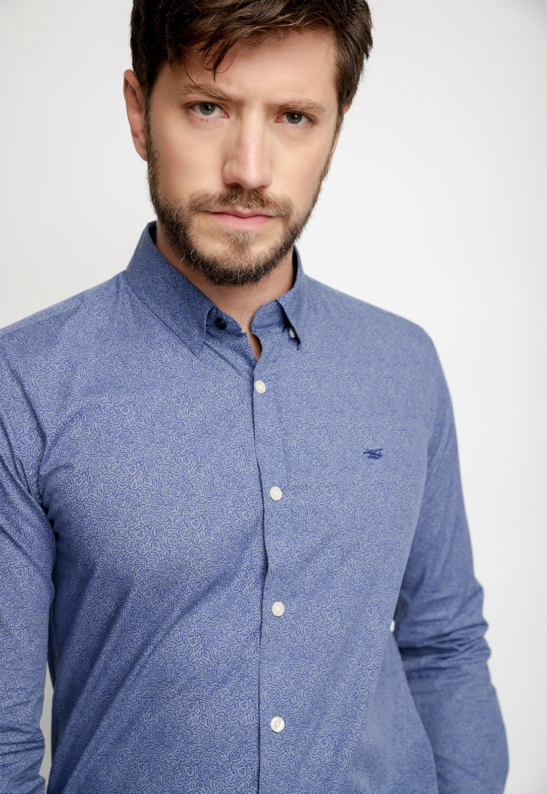 CAMISA ESTAMPADA F NAVY - 3
