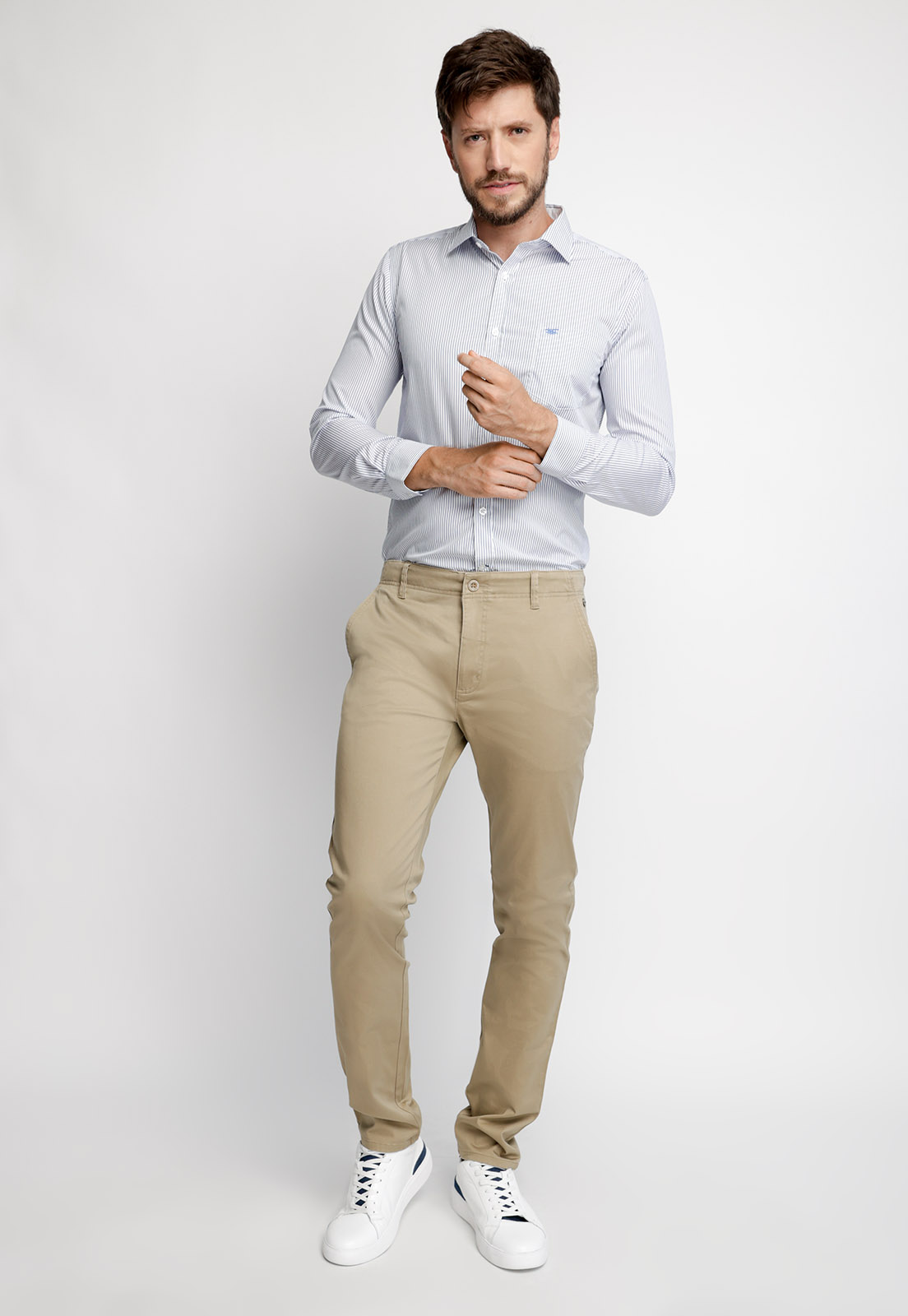CAMISA SMART CASUAL HOUSTON BLUE - 4