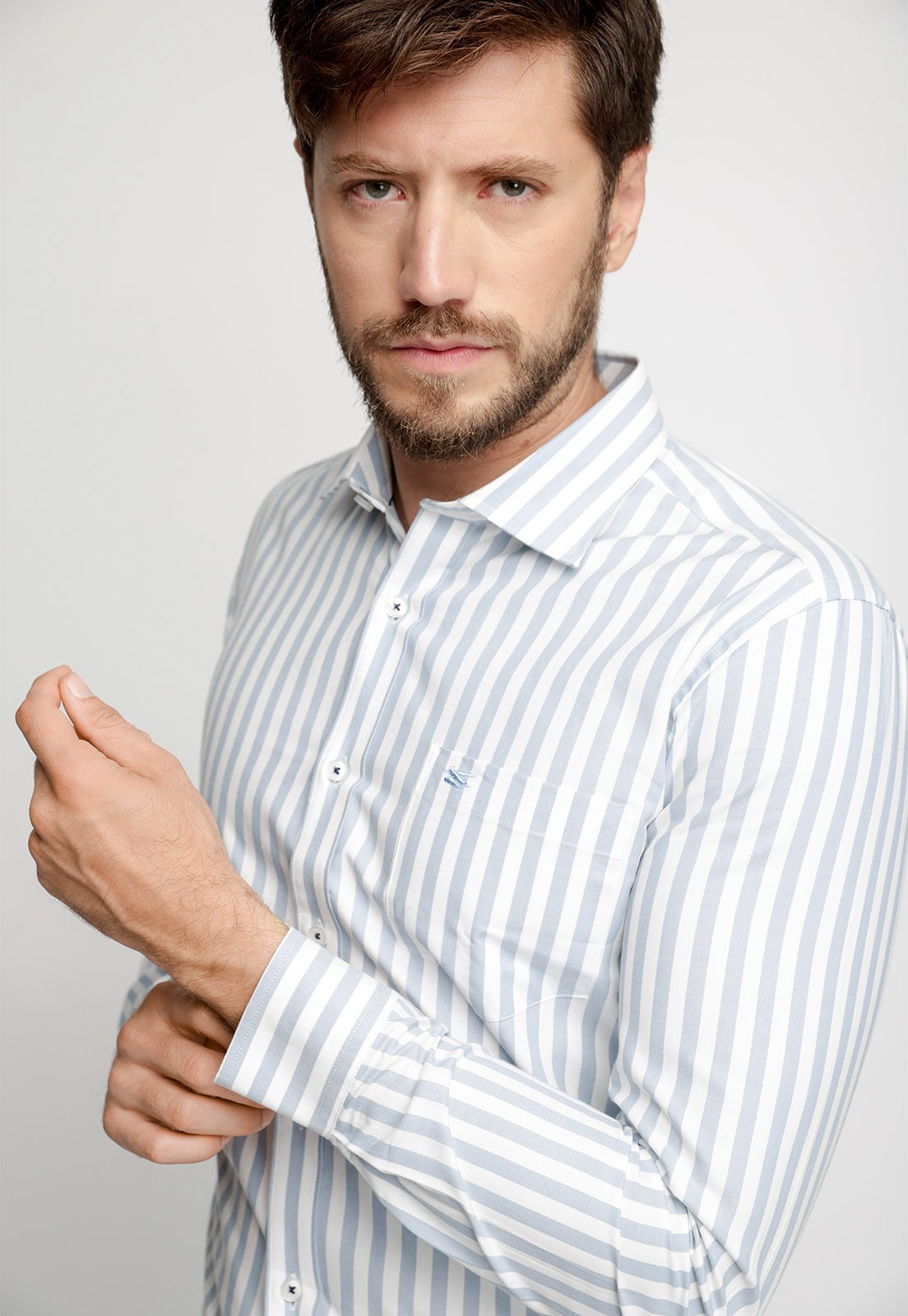 CAMISA LISTADA NEW YORK F SKY - 3