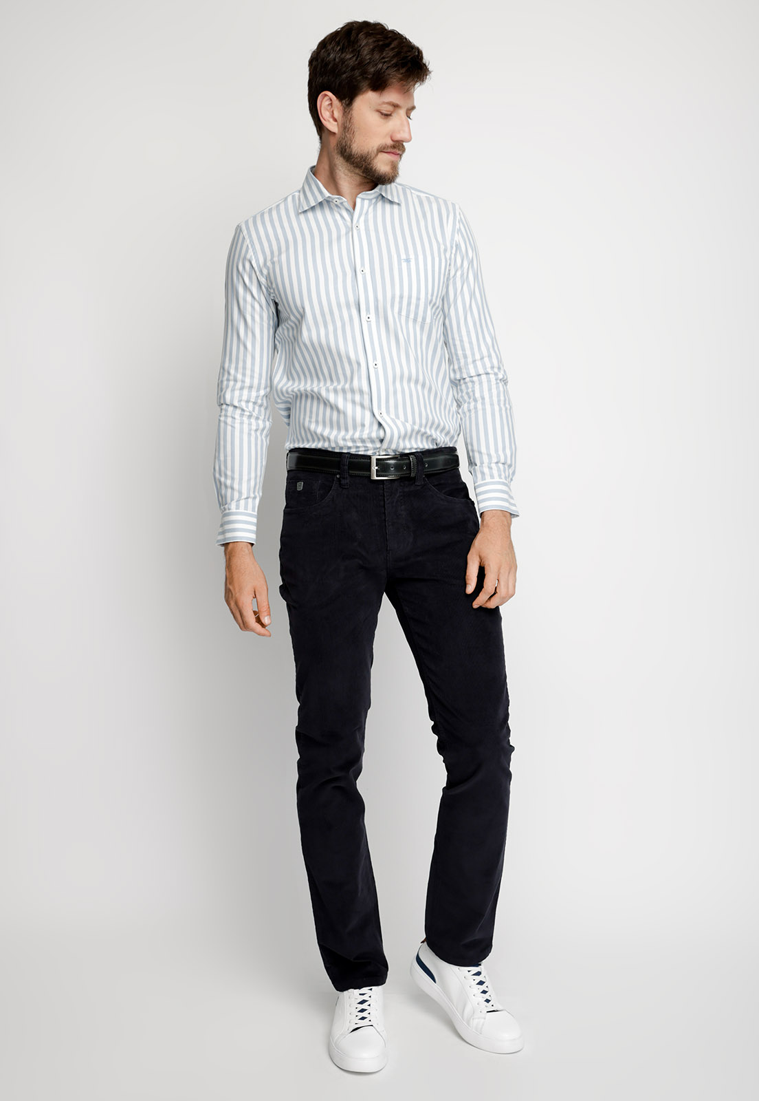 CAMISA LISTADA NEW YORK F SKY - 4