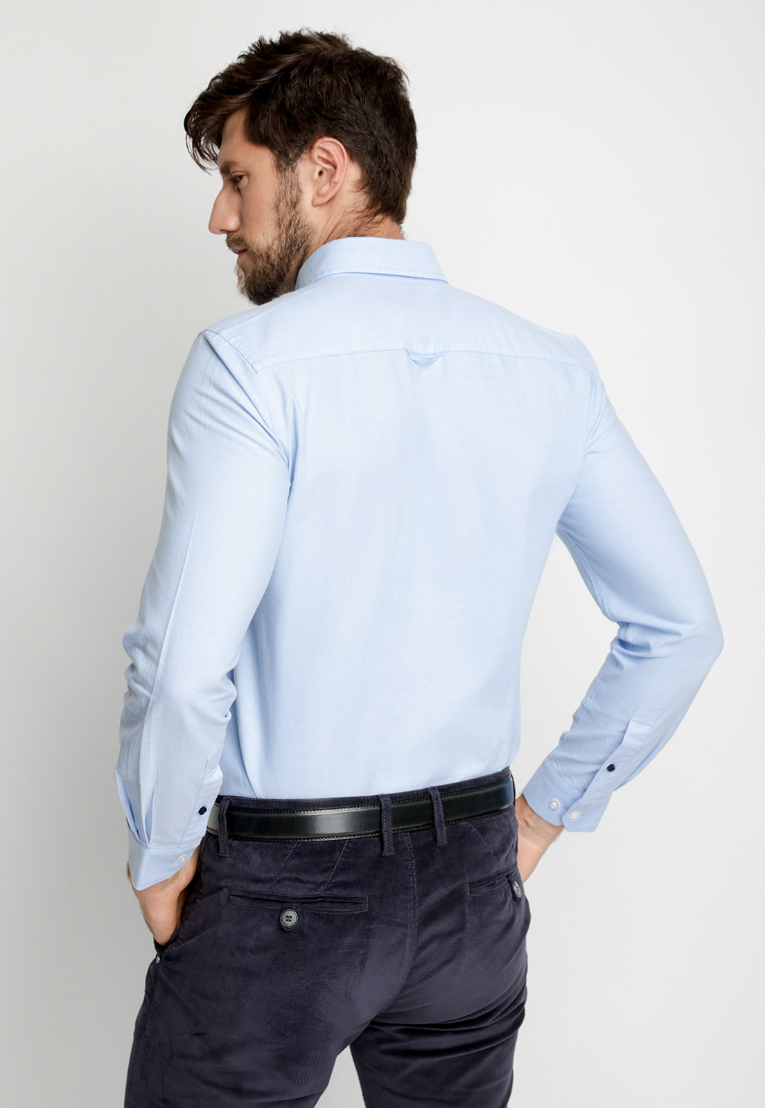 CAMISA OXFORD SPORT F BLUE - 2