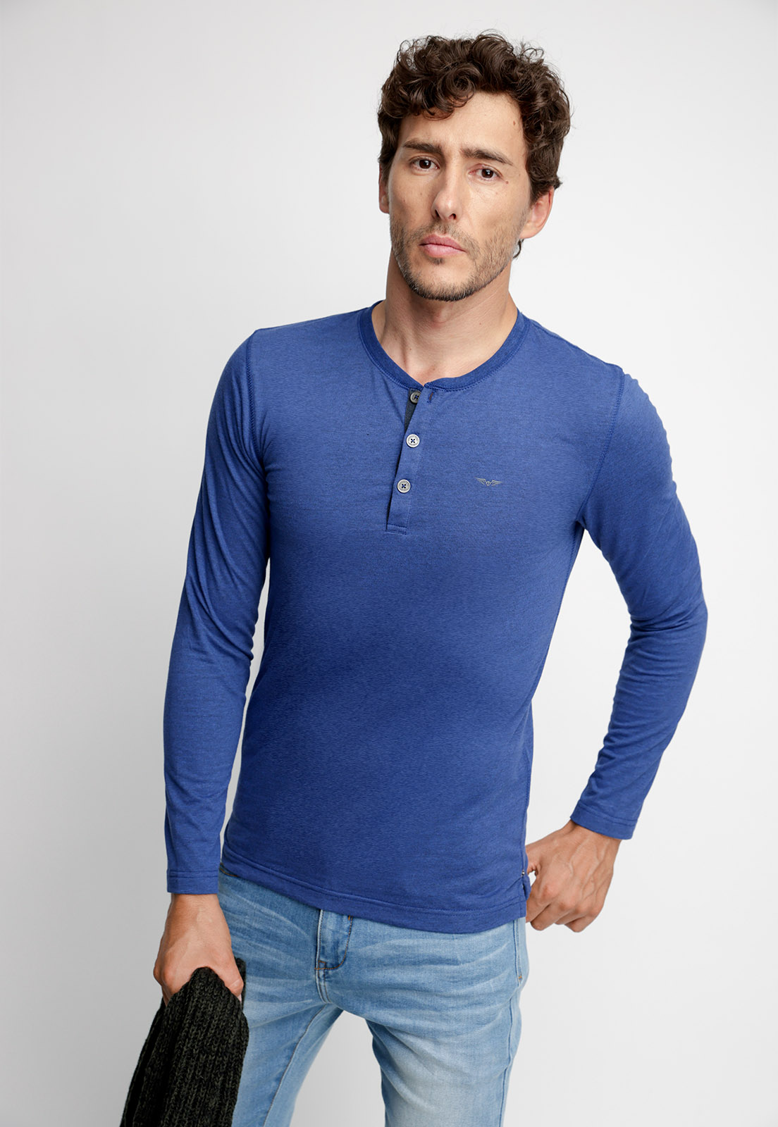 POLERA MARYLAND BLUE MELANGE - 1