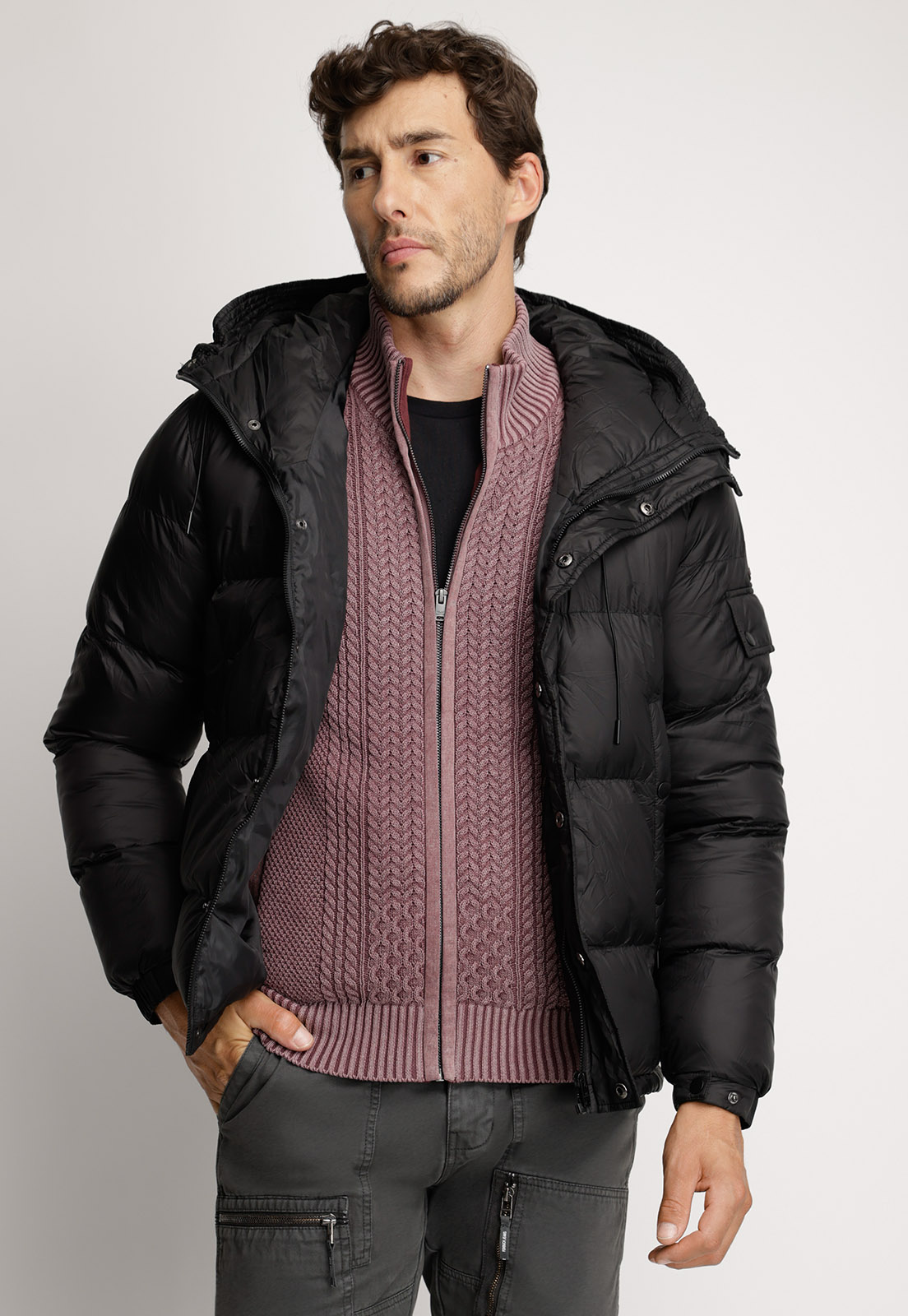 CHAQUETA PUFFA ASPEN FJ BLACK - 1