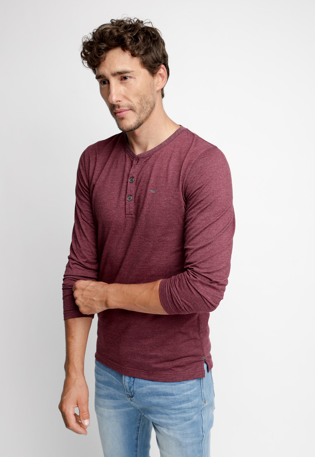 POLERA MARYLAND RED MELANGE - 1