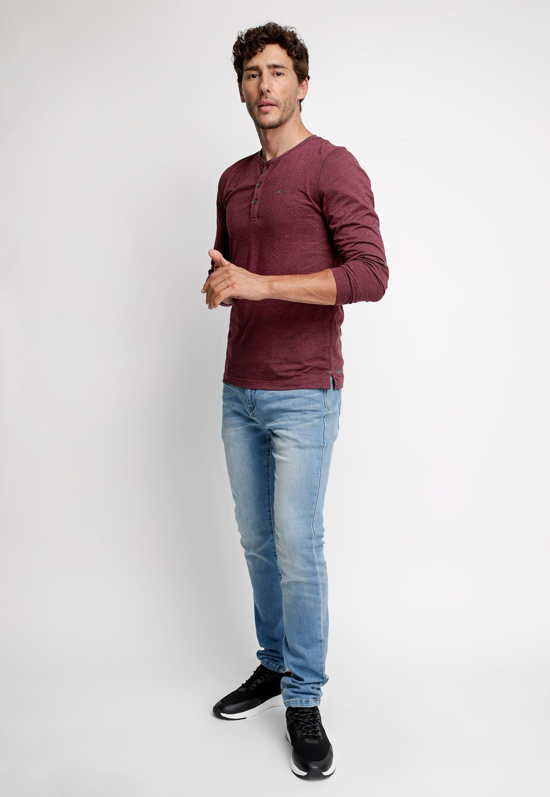 POLERA MARYLAND RED MELANGE - 4