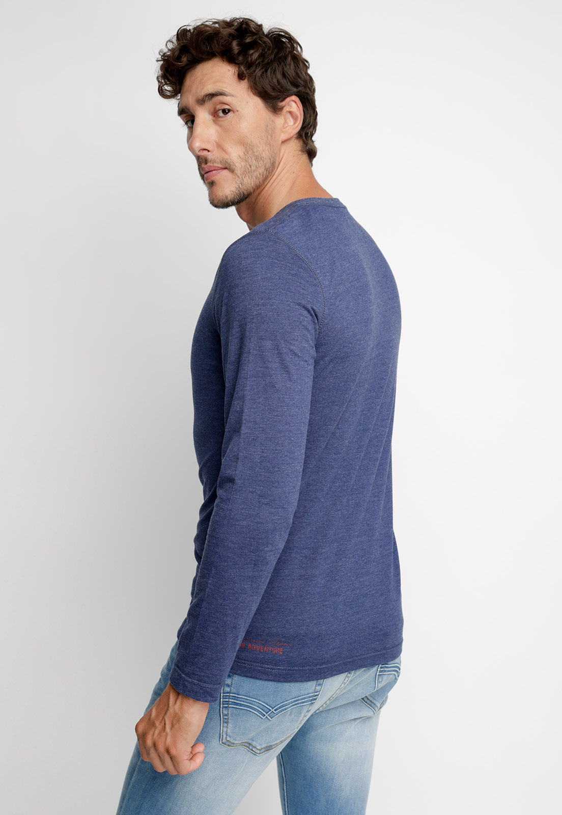 POLERA MARYLAND NAVY MELANGE - 2