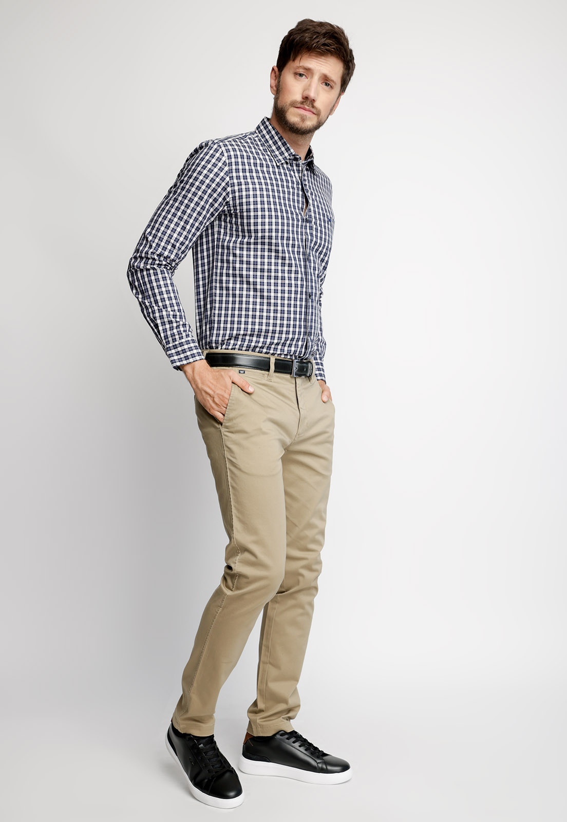 CAMISA SMART CASUAL BRISTOL NAVY - 4