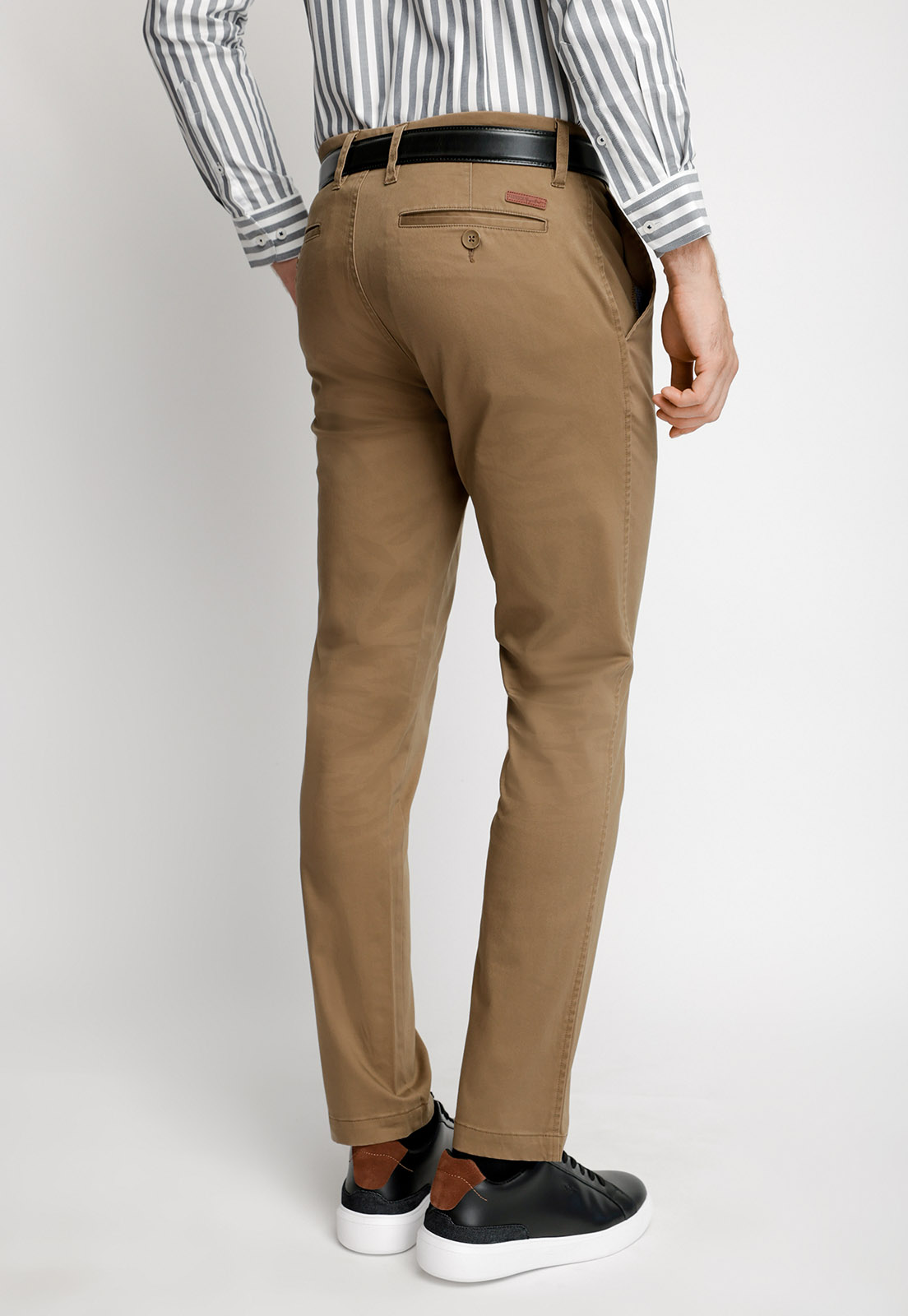 PANTALÓN TWILL SIN PLIEGUES SLIM L/31 TOASTED - 2