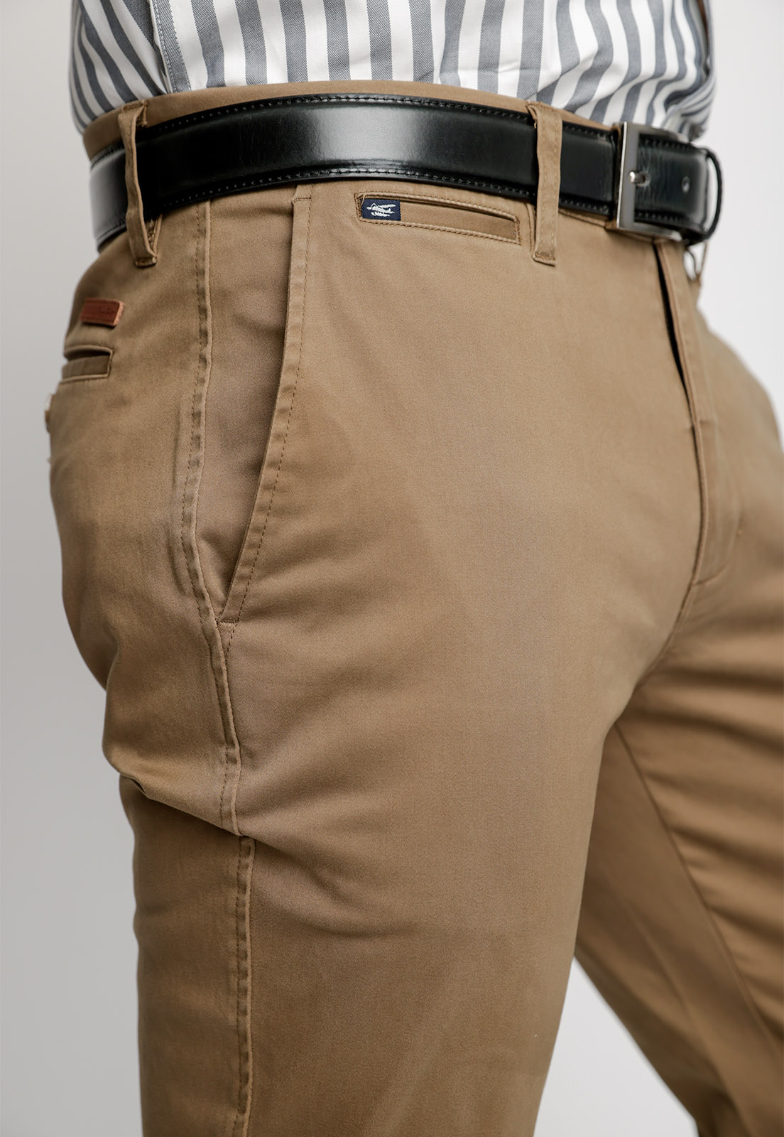 PANTALÓN TWILL SIN PLIEGUES SLIM L/31 TOASTED - 3