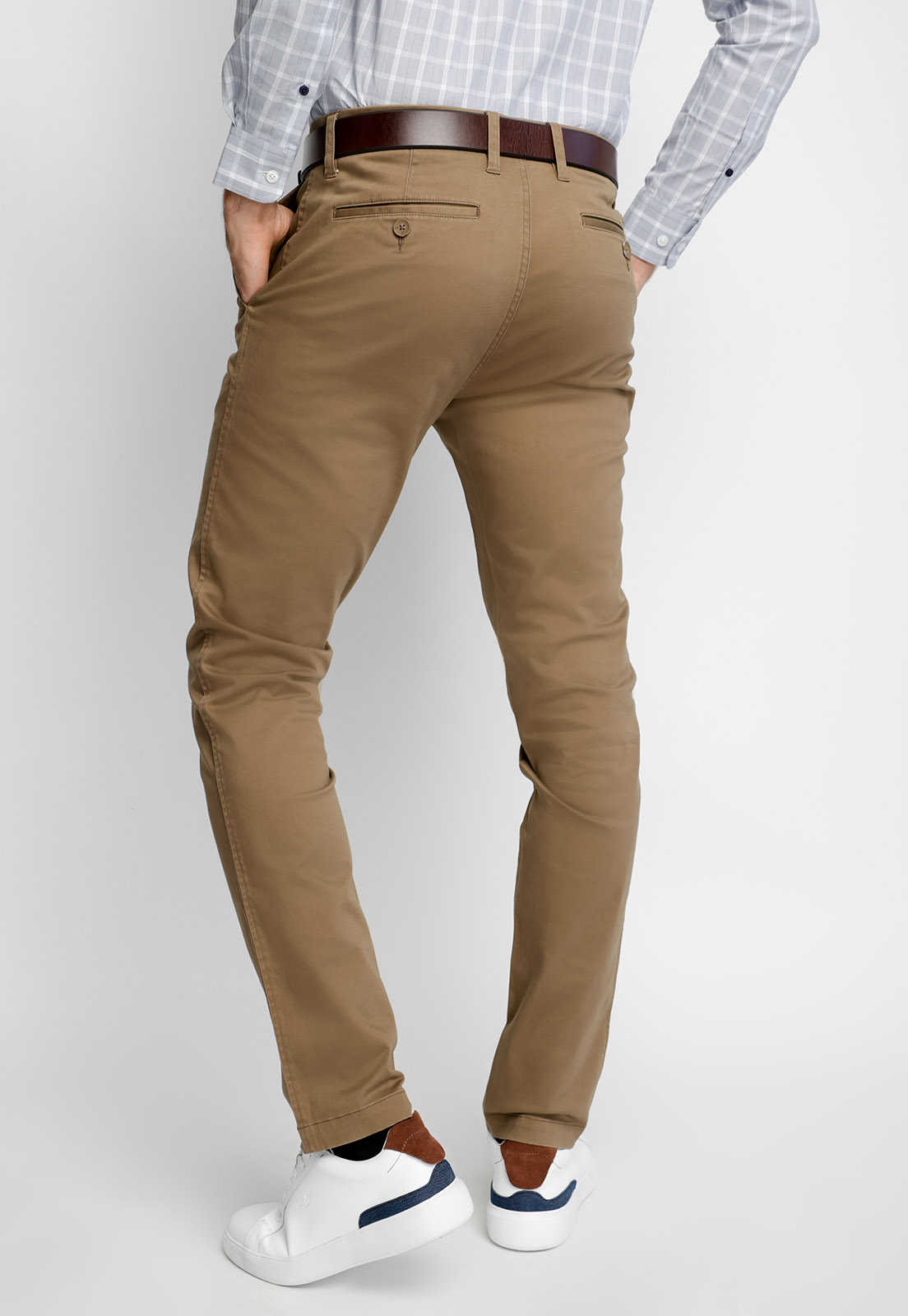 PANTALÓN TWILL SIN PLIEGUES SLIM L/33 TOASTED - 2