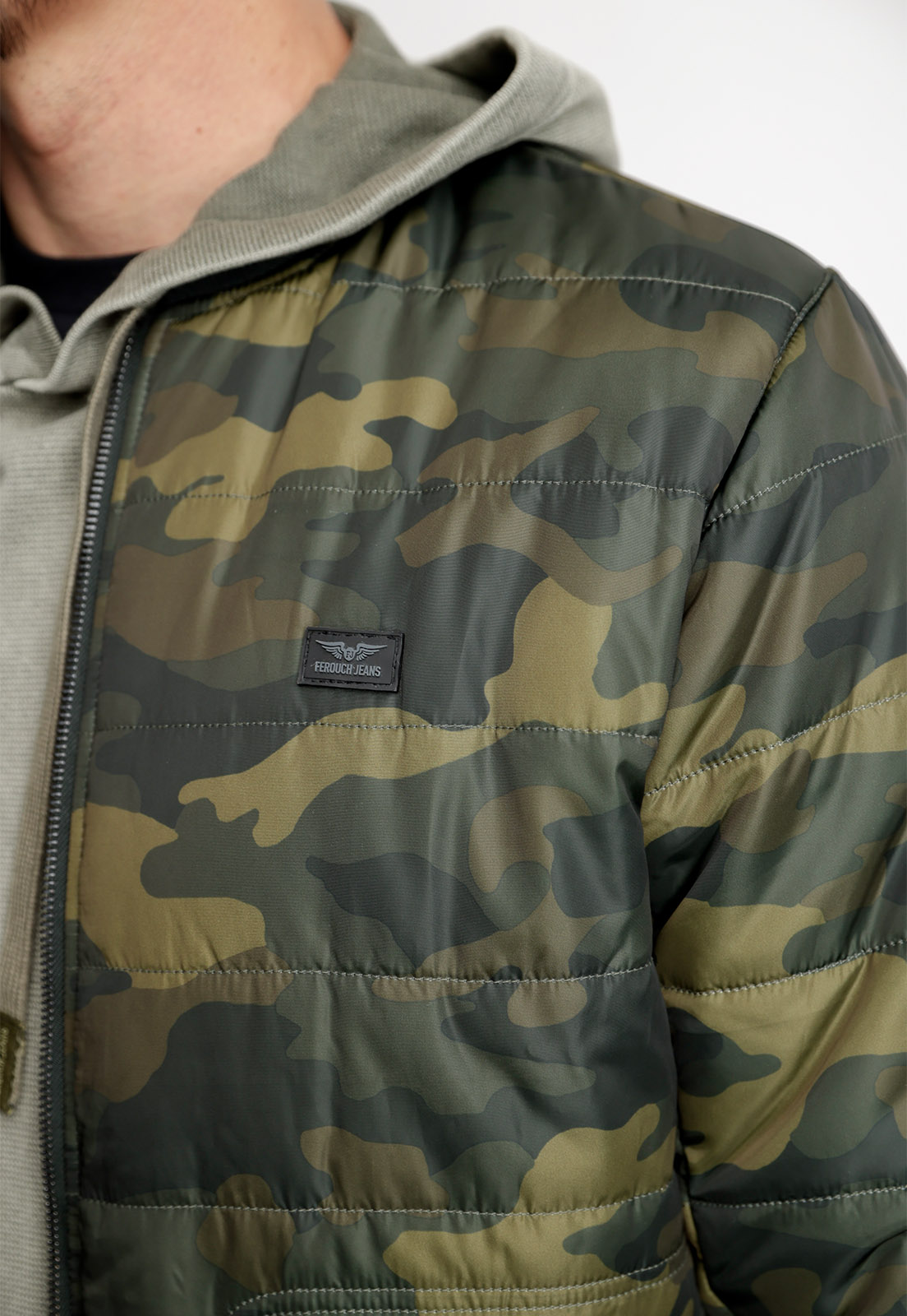 CHAQUETA BOMBER REVERSIBLE FJ MILITARY - 3
