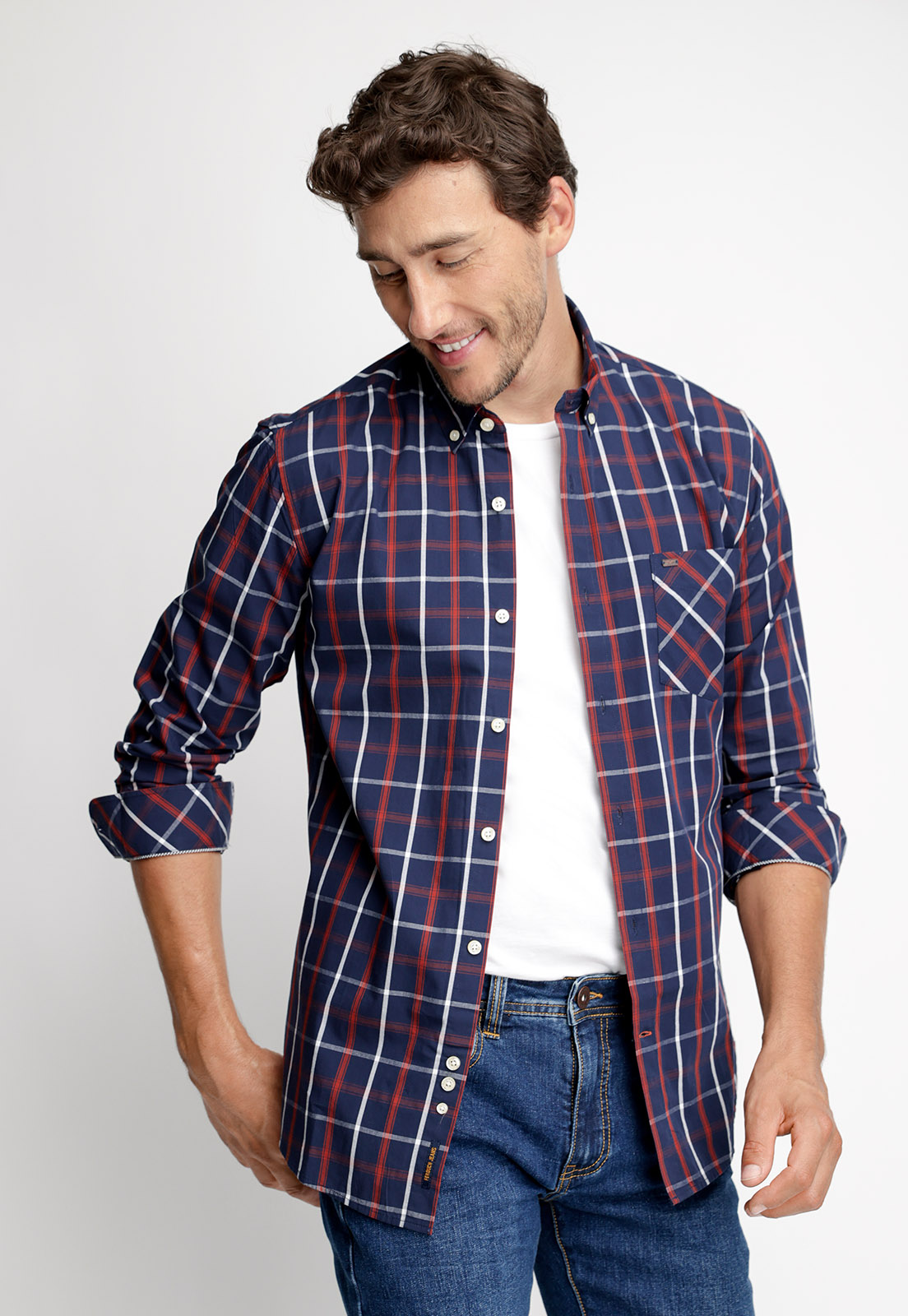 CAMISA CHECKERED CHICAGO FJ COPPER - 1