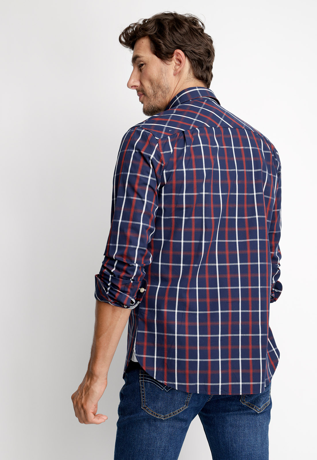 CAMISA CHECKERED CHICAGO FJ COPPER - 2