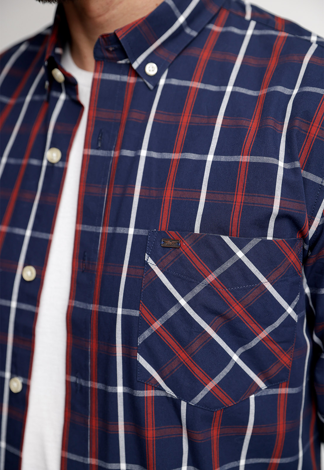 CAMISA CHECKERED CHICAGO FJ COPPER - 3