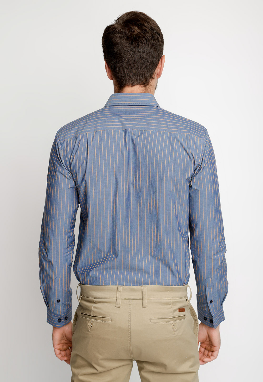 CAMISA STRIPED COLOR F CAMEL - 2