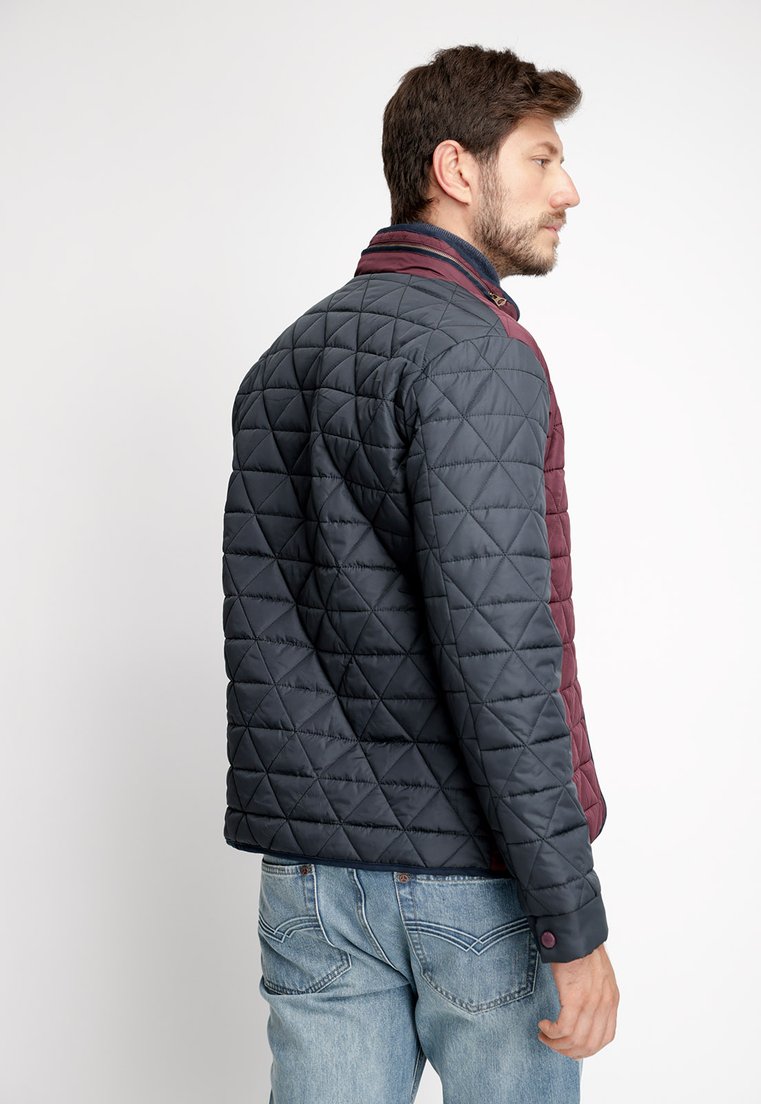 CHAQUETA BI COLOR F MERLOT - 2