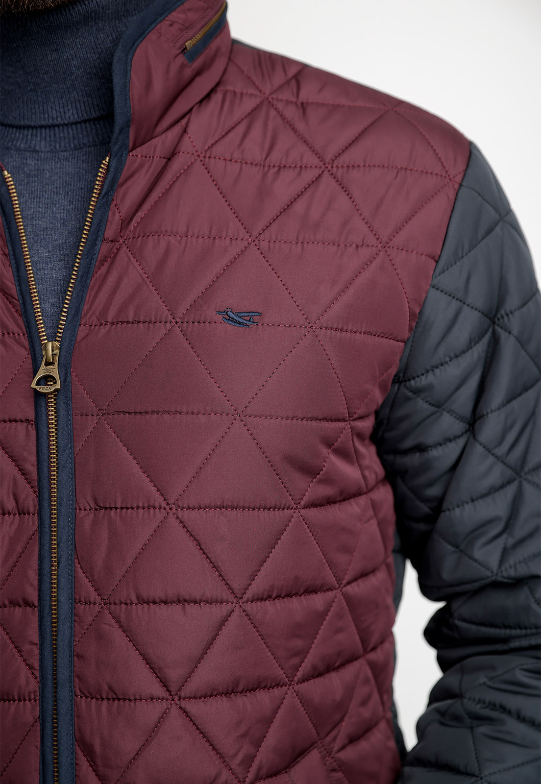CHAQUETA BI COLOR F MERLOT - 3