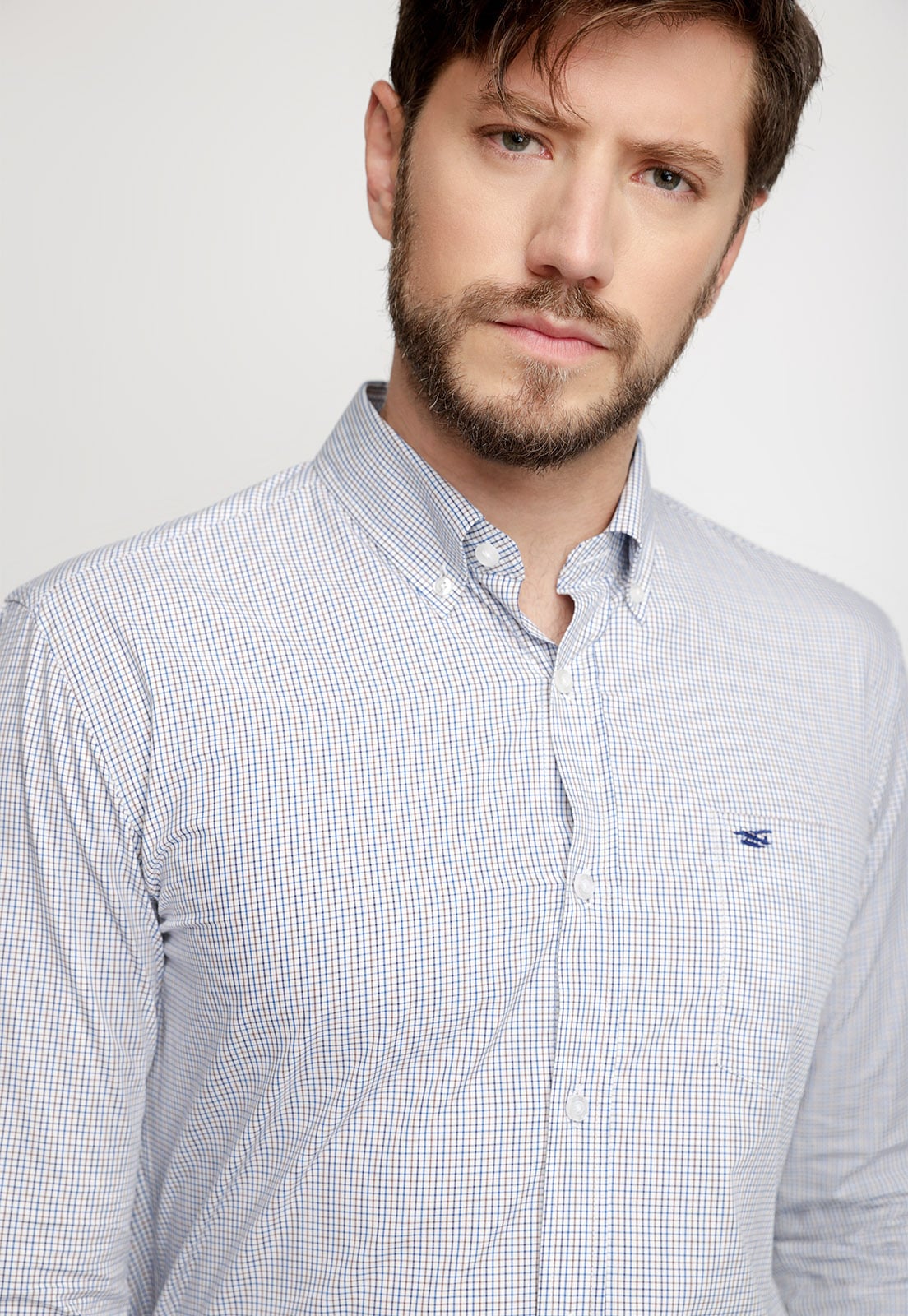 CAMISA SMART CASUAL PARMA COFFE - 3