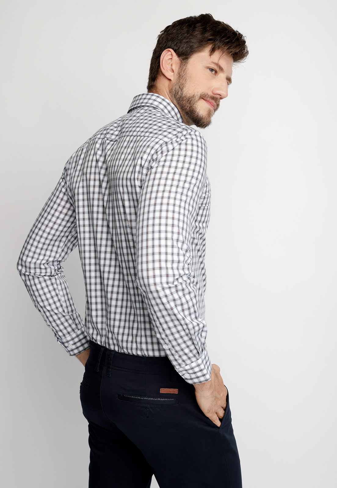 CAMISA CHECKERED OHIO F COFFE - 2