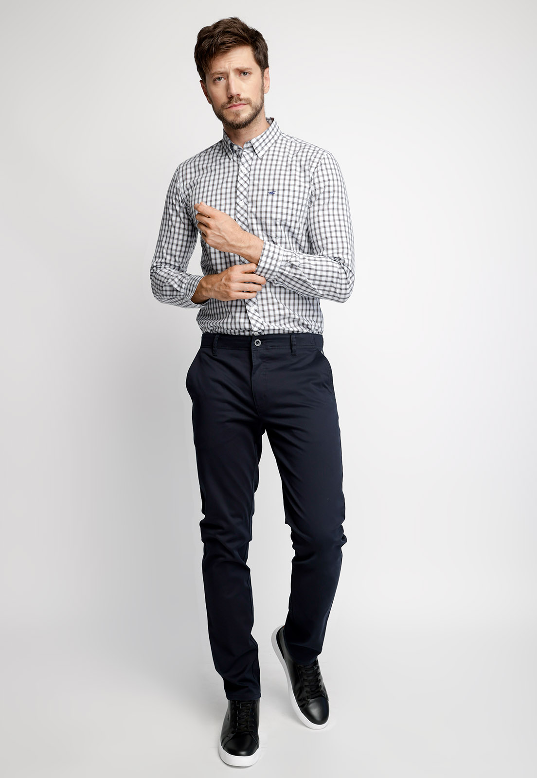 CAMISA CHECKERED OHIO F COFFE - 4