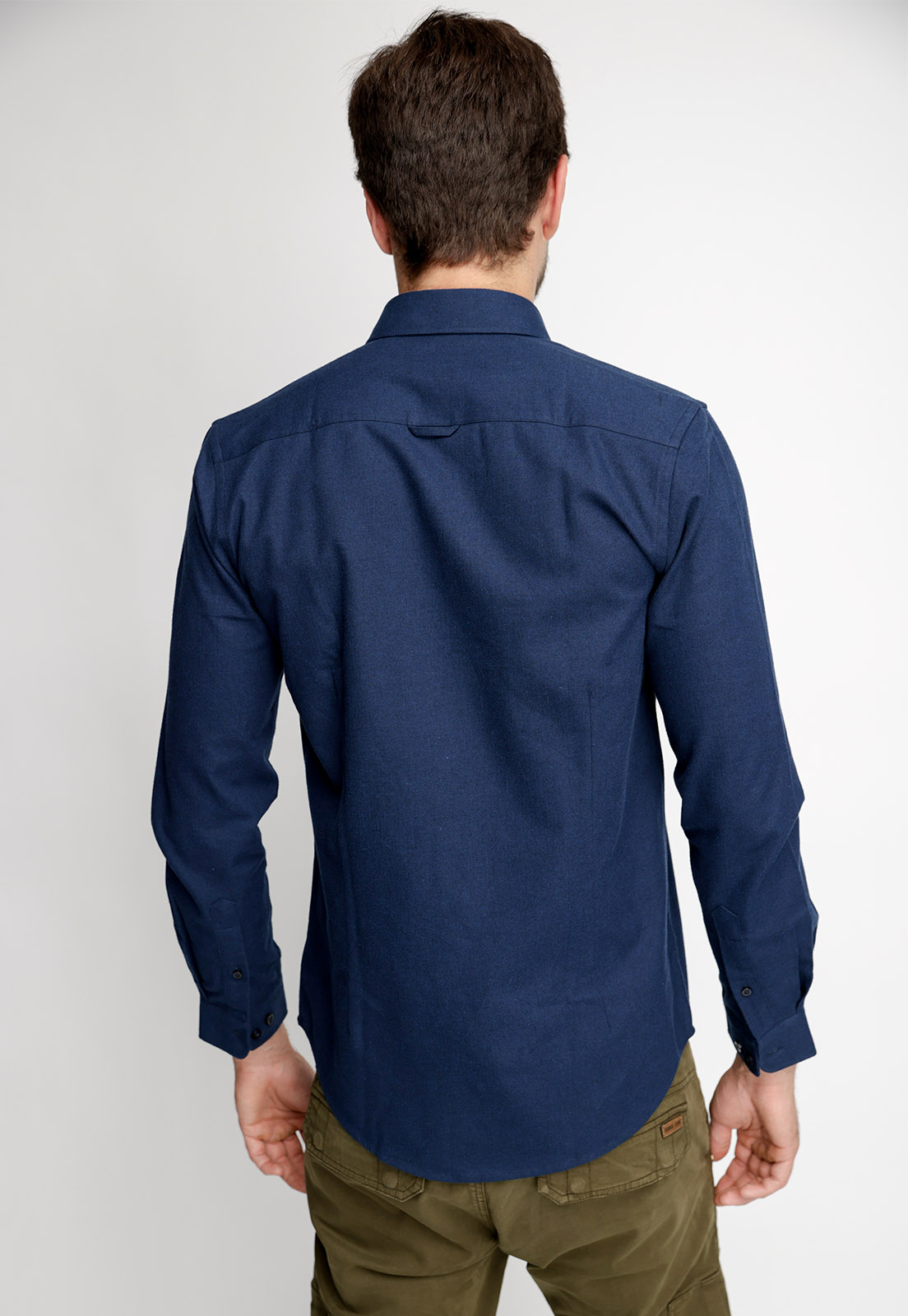 CAMISA FRANELA LISA F NAVY - 2