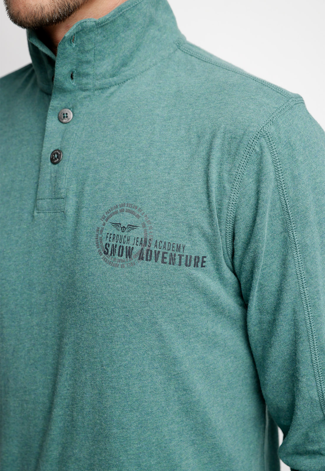 POLERA POLO UTAH PINE MELANGE - 3