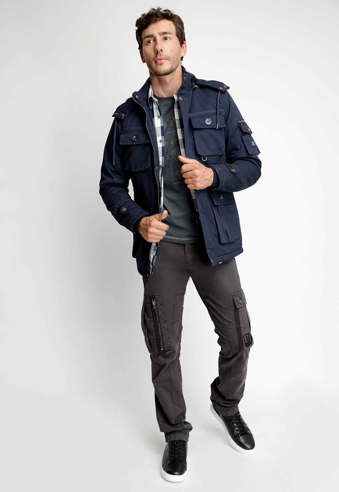 CHAQUETA TWILL NEVADA F NAVY - 4
