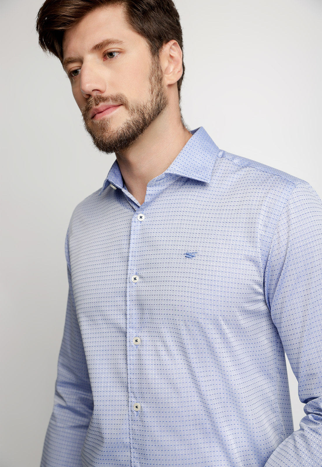 CAMISA SMART CASUAL GEORGIA BLUE - 3