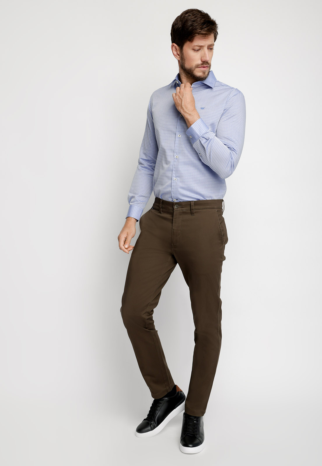 CAMISA SMART CASUAL GEORGIA BLUE - 4