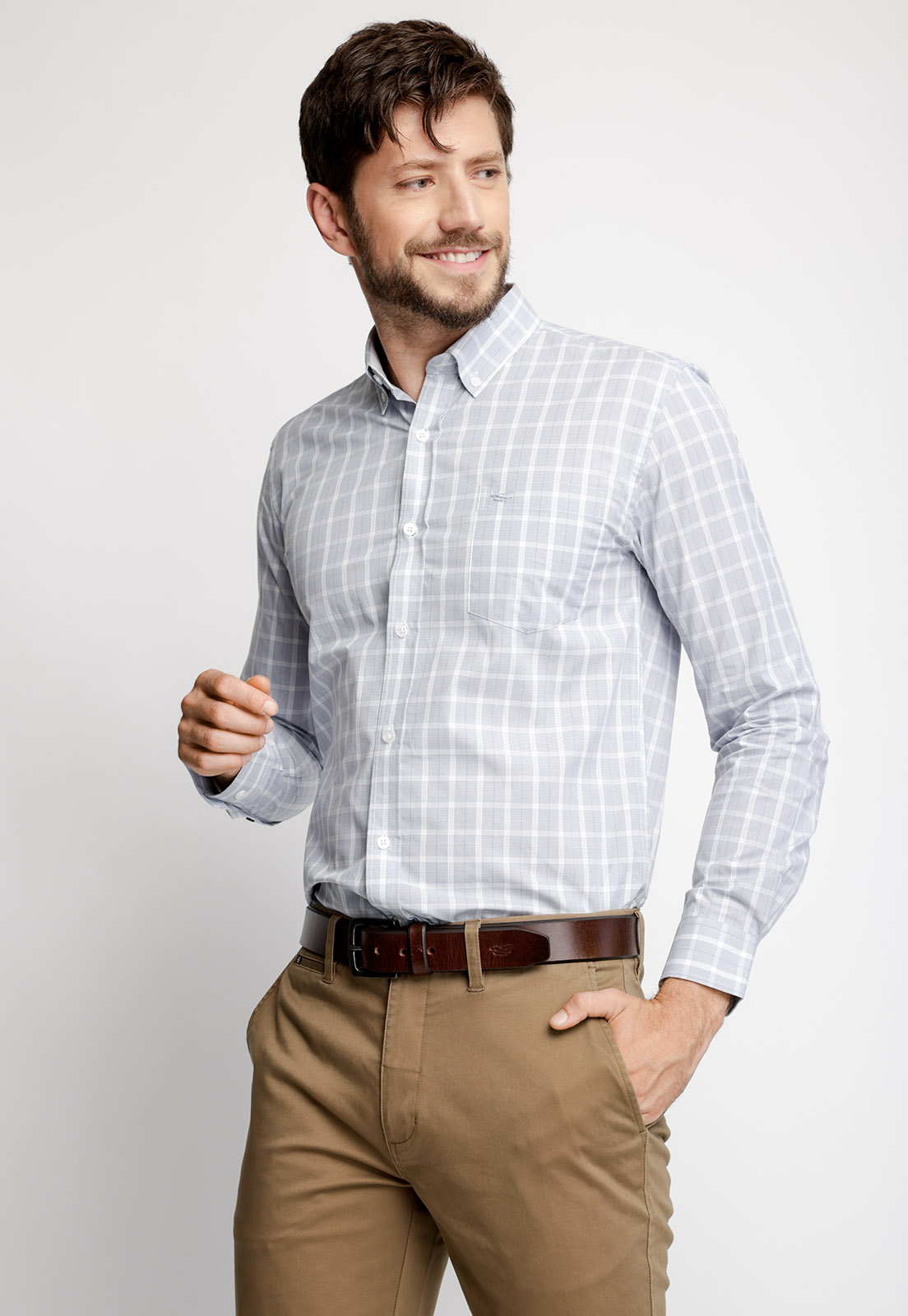 CAMISA SMART CASUAL FLORIDA BLUE - 1
