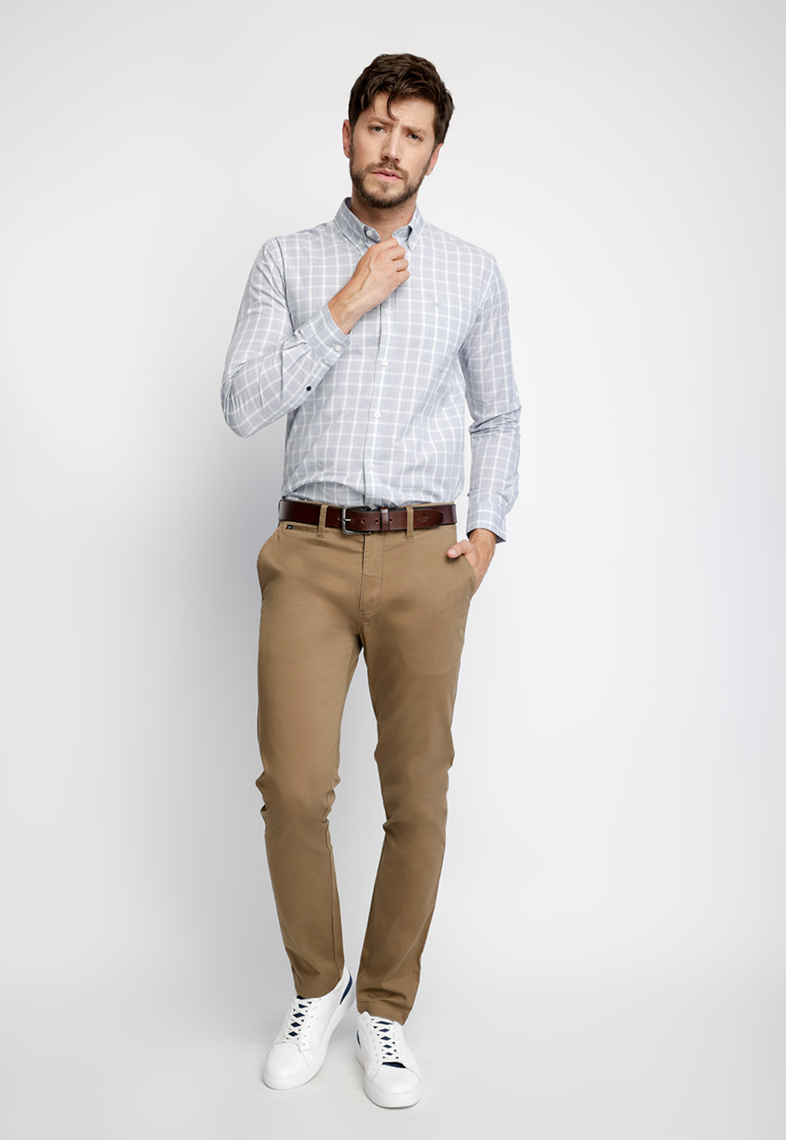 CAMISA SMART CASUAL FLORIDA BLUE - 4