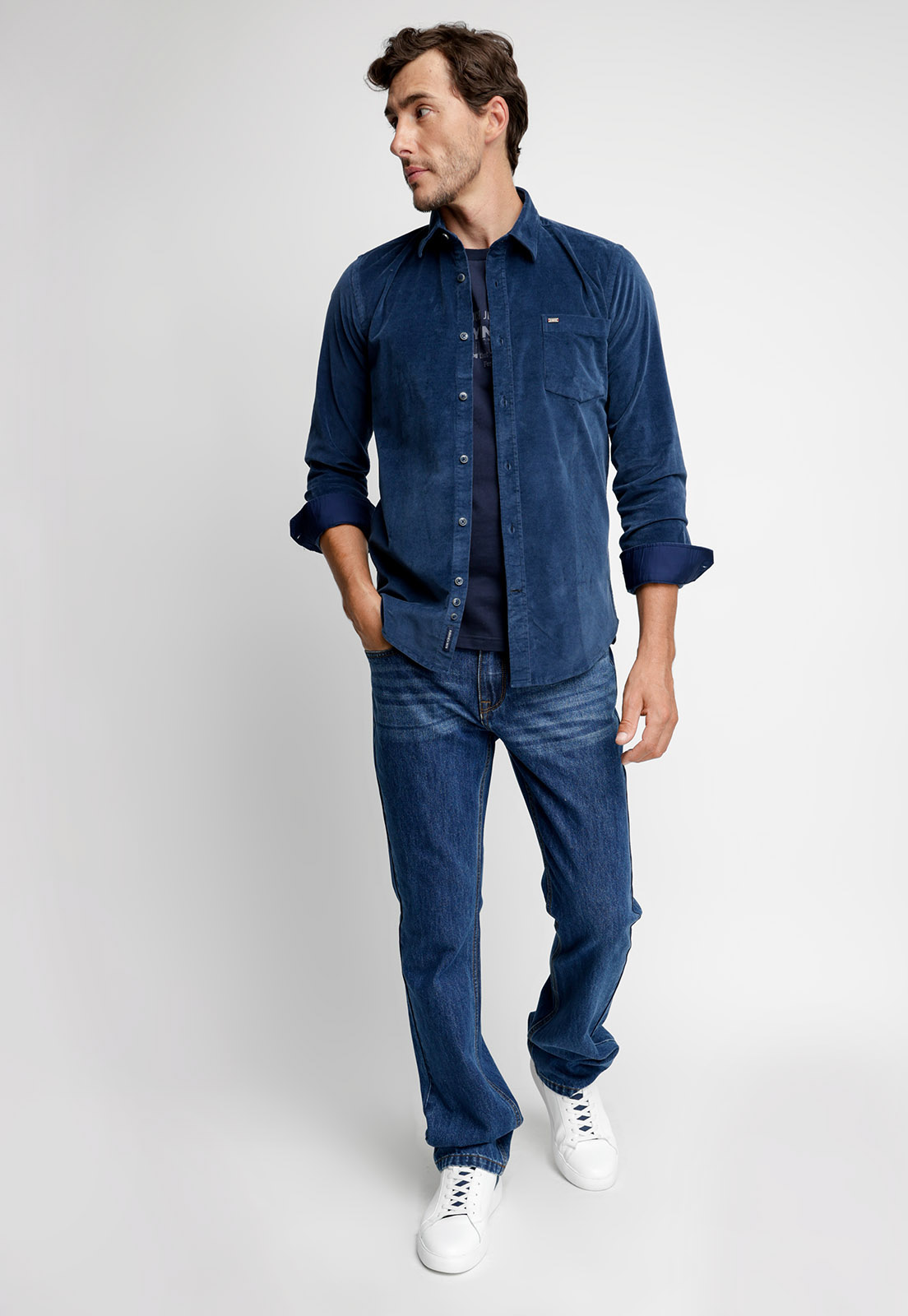 CAMISA CORDUROY F BLUE - 4