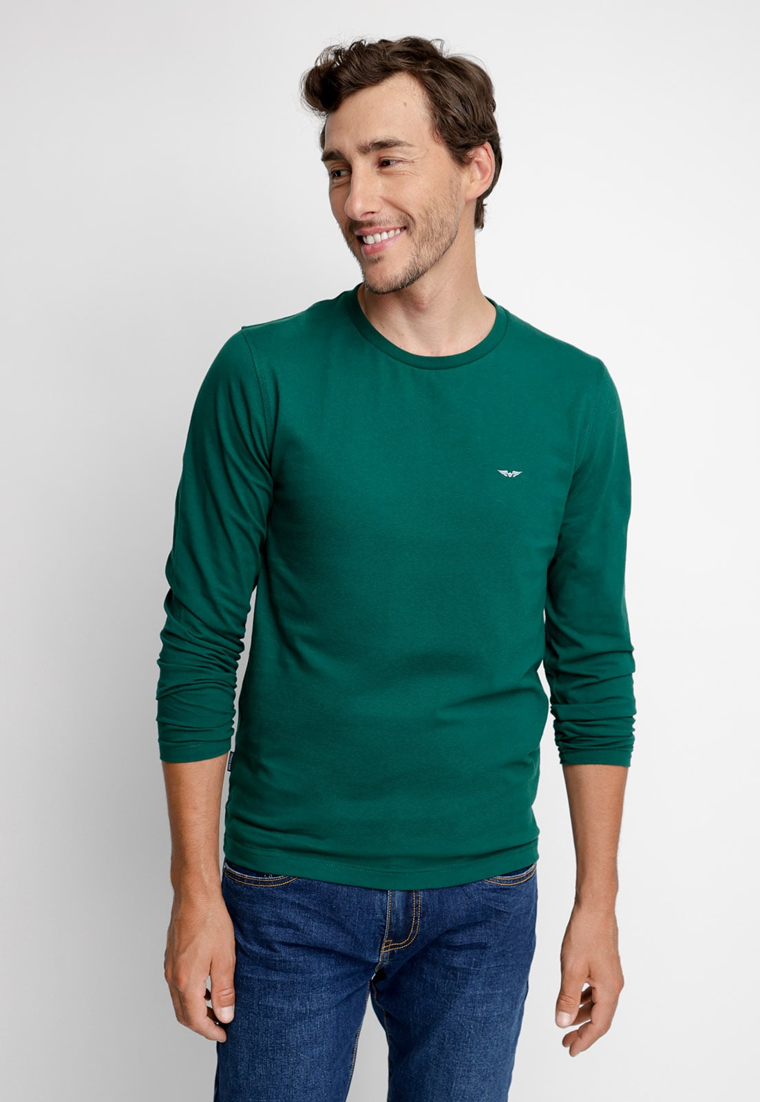 POLERA BÁSICA MANGA LARGA PINE - 1