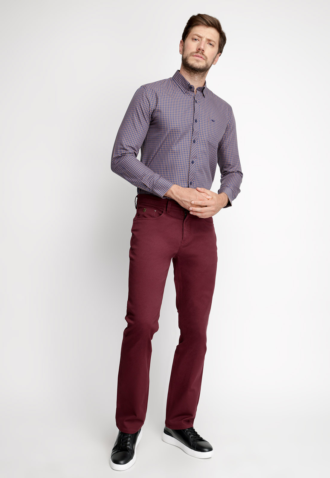 CAMISA CHECKERED HUDSON F GOLD - 4