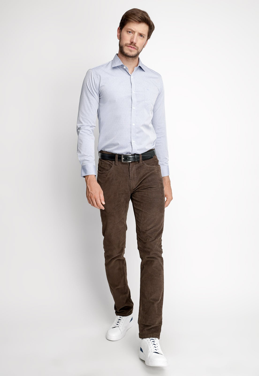 CAMISA SMART CASUAL BOSTON BLUE FE - 4