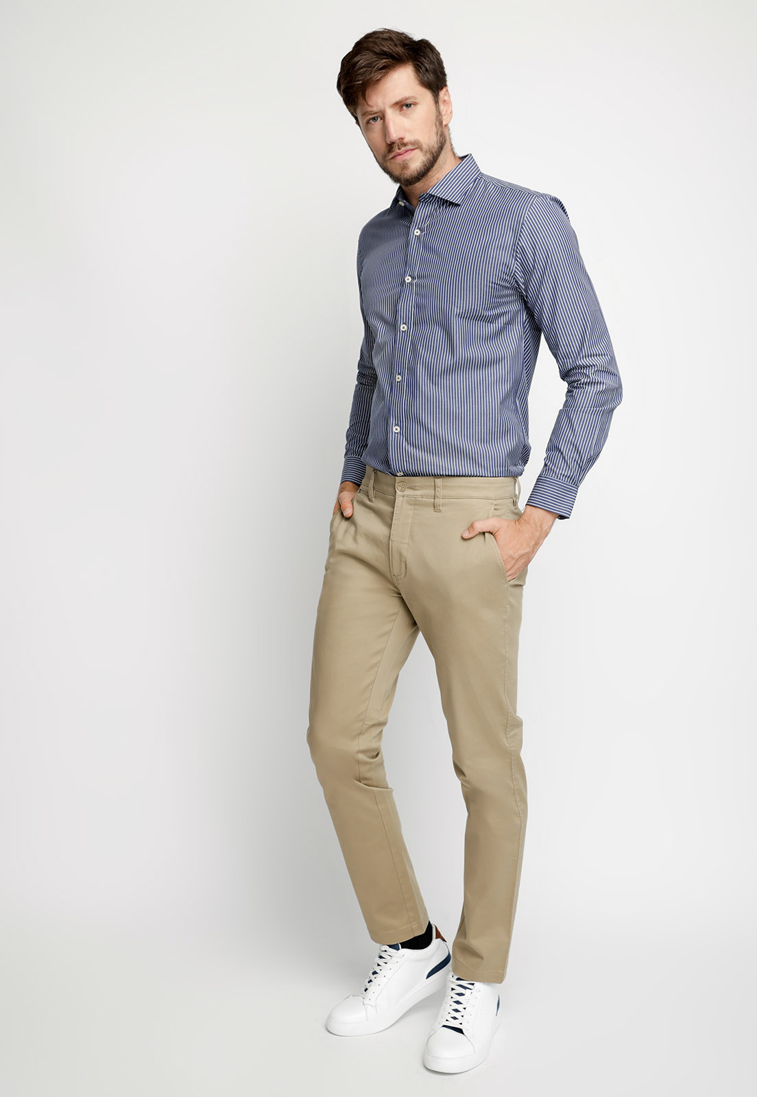 CAMISA SMART CASUAL ORLANDO NAVY - 4