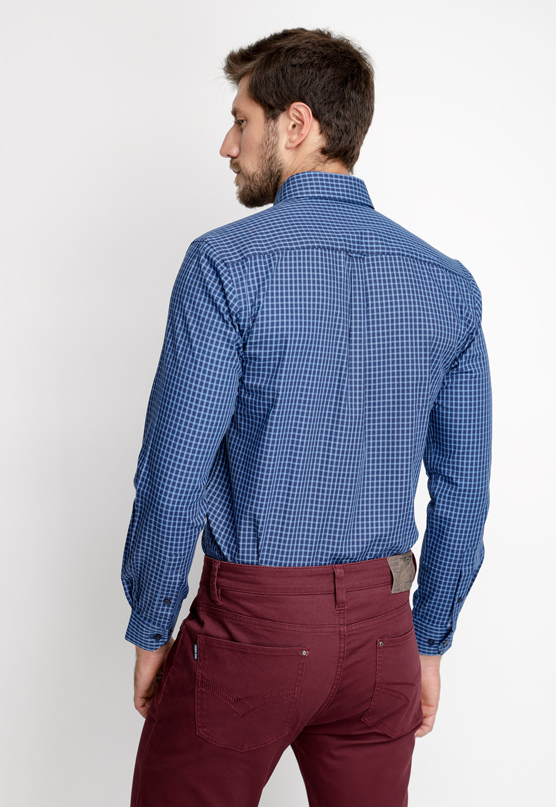 CAMISA CHECKERED HUDSON F BLUE - 2