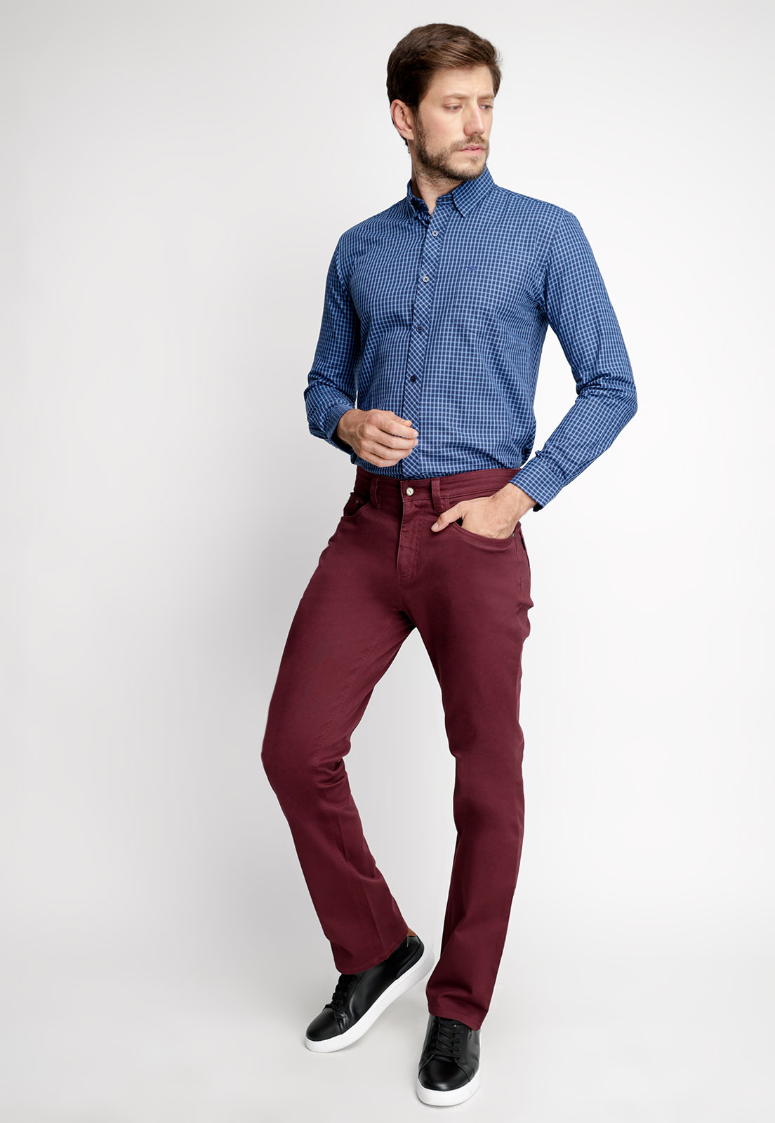 CAMISA CHECKERED HUDSON F BLUE - 4