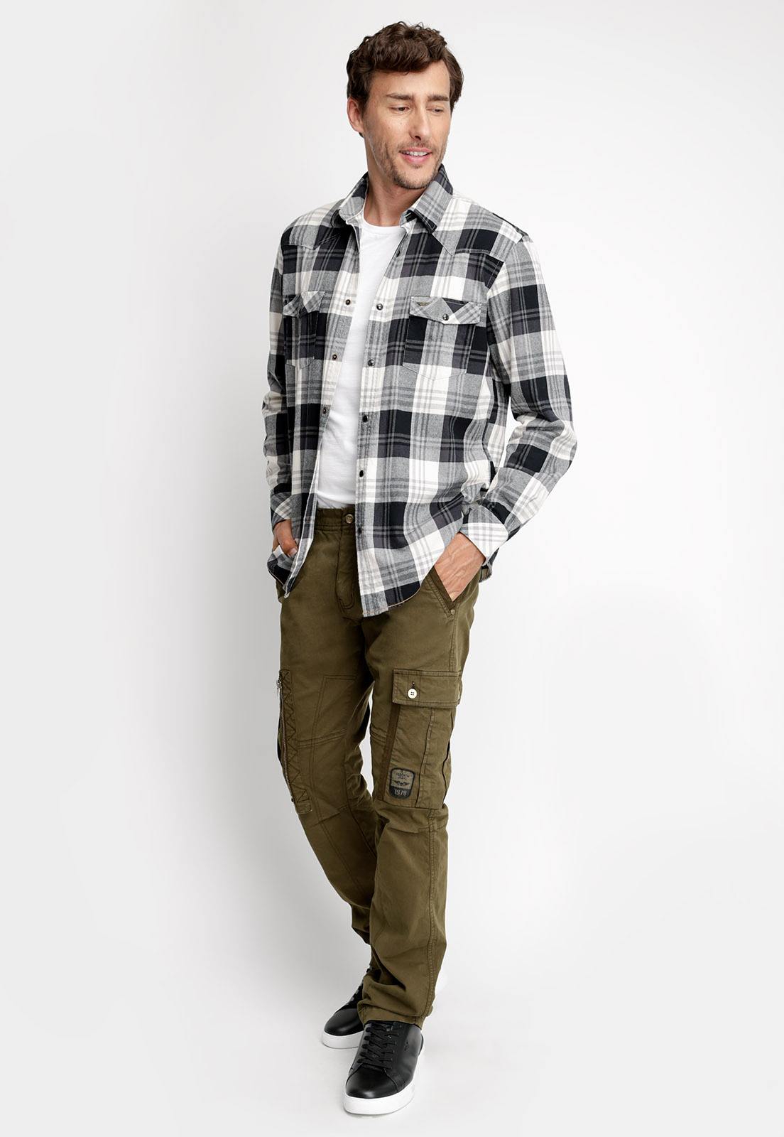 CAMISA CHECKERED VIRGINIA FJ BLACK - 4