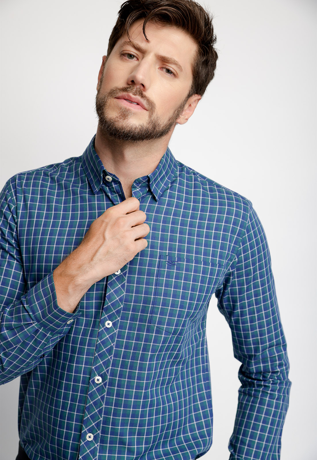 CAMISA CHECKERED DAKOTA F GREEN - 3