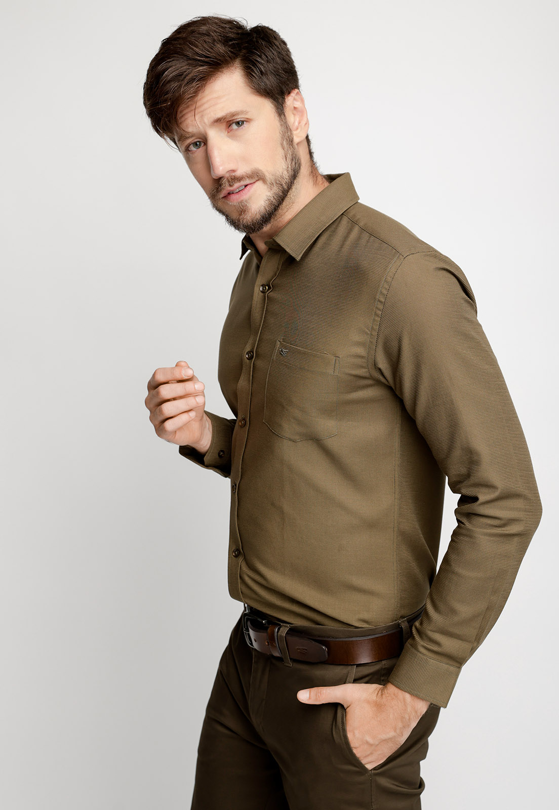 CAMISA SPORT ASTORIA F CAMEL - 1