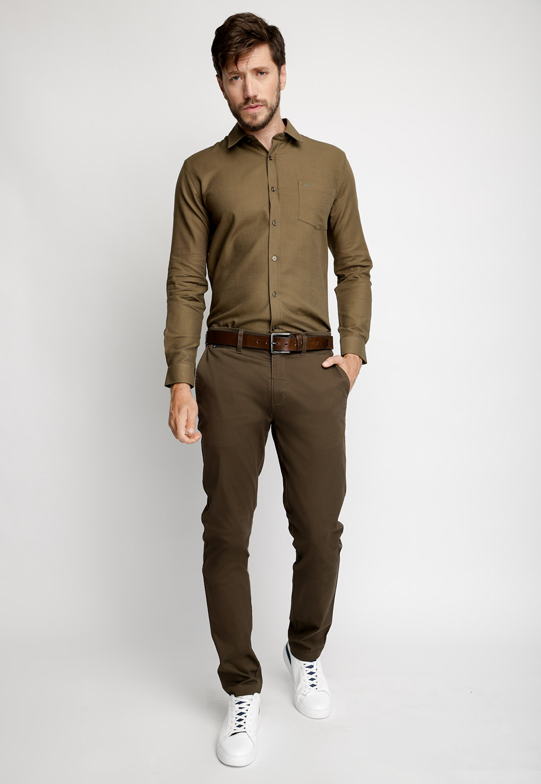 CAMISA SPORT ASTORIA F CAMEL - 4
