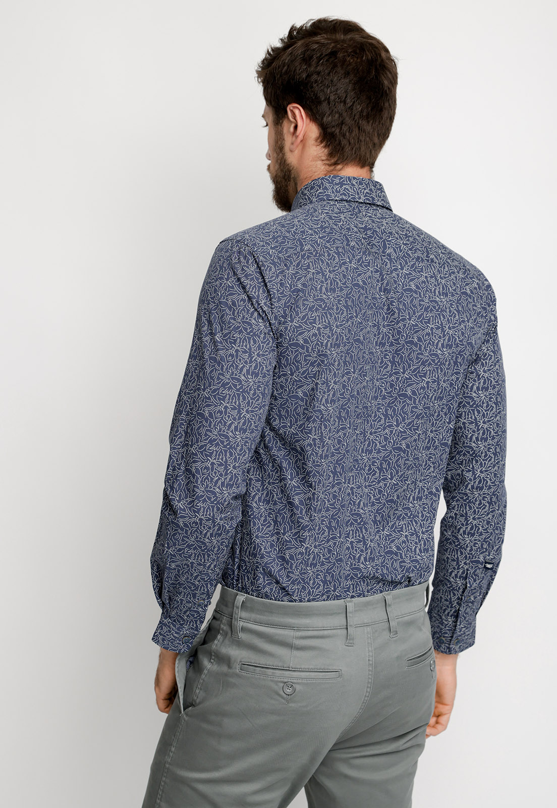 CAMISA ESTAMPADA IRVING F ECRU - 2