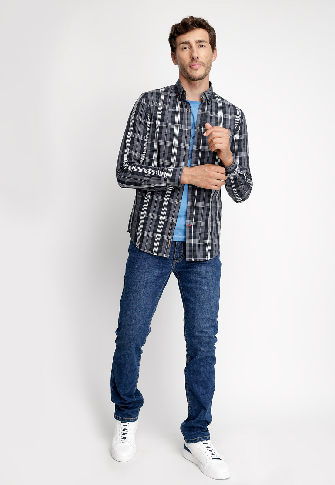 CAMISA CHECKERED MARINE FJ MARINE - 4