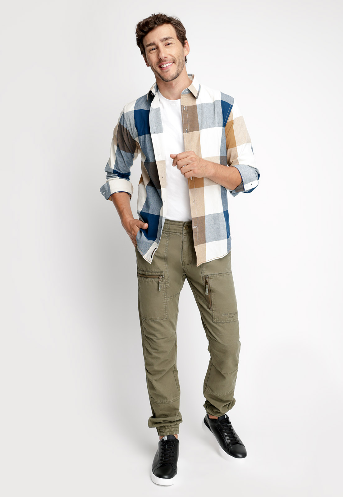 CAMISA CUADRO COLOR FJ TOASTED - 4