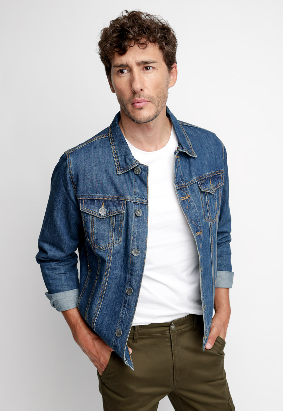 CHAQUETA BÁSICA DENIN FJ NAVY - 1