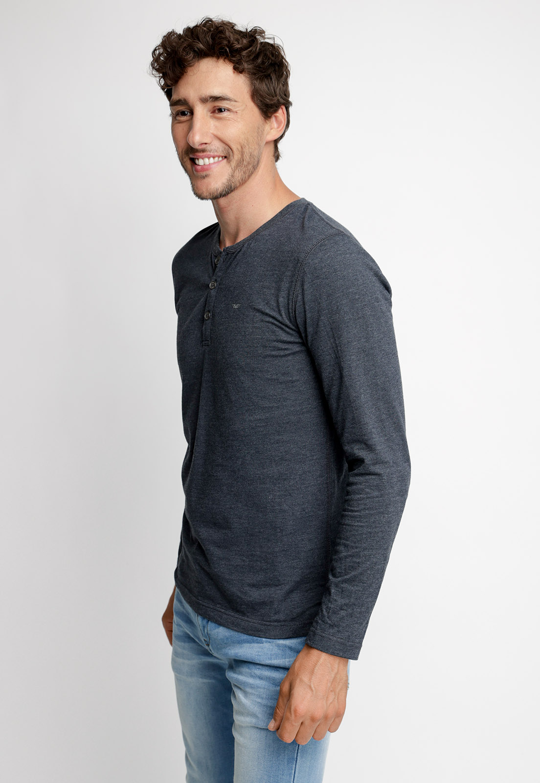 POLERA MARYLAND GRAFITO MELANGE - 1