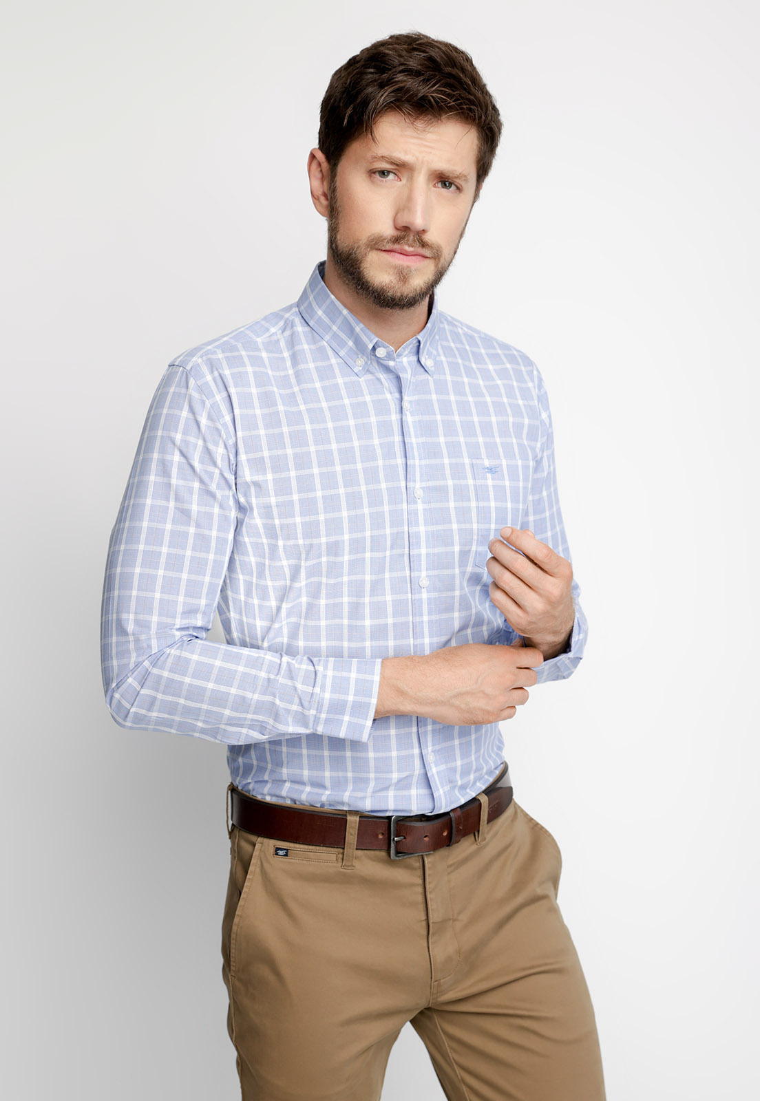 CAMISA SMART CASUAL FLORIDA GREY - 1