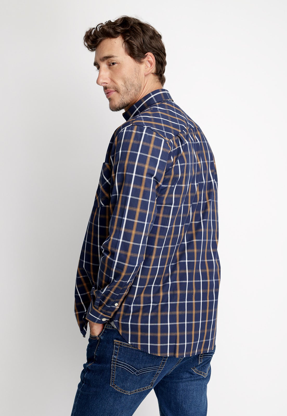 CAMISA CHECKERED CHICAGO FJ CAMEL - 2