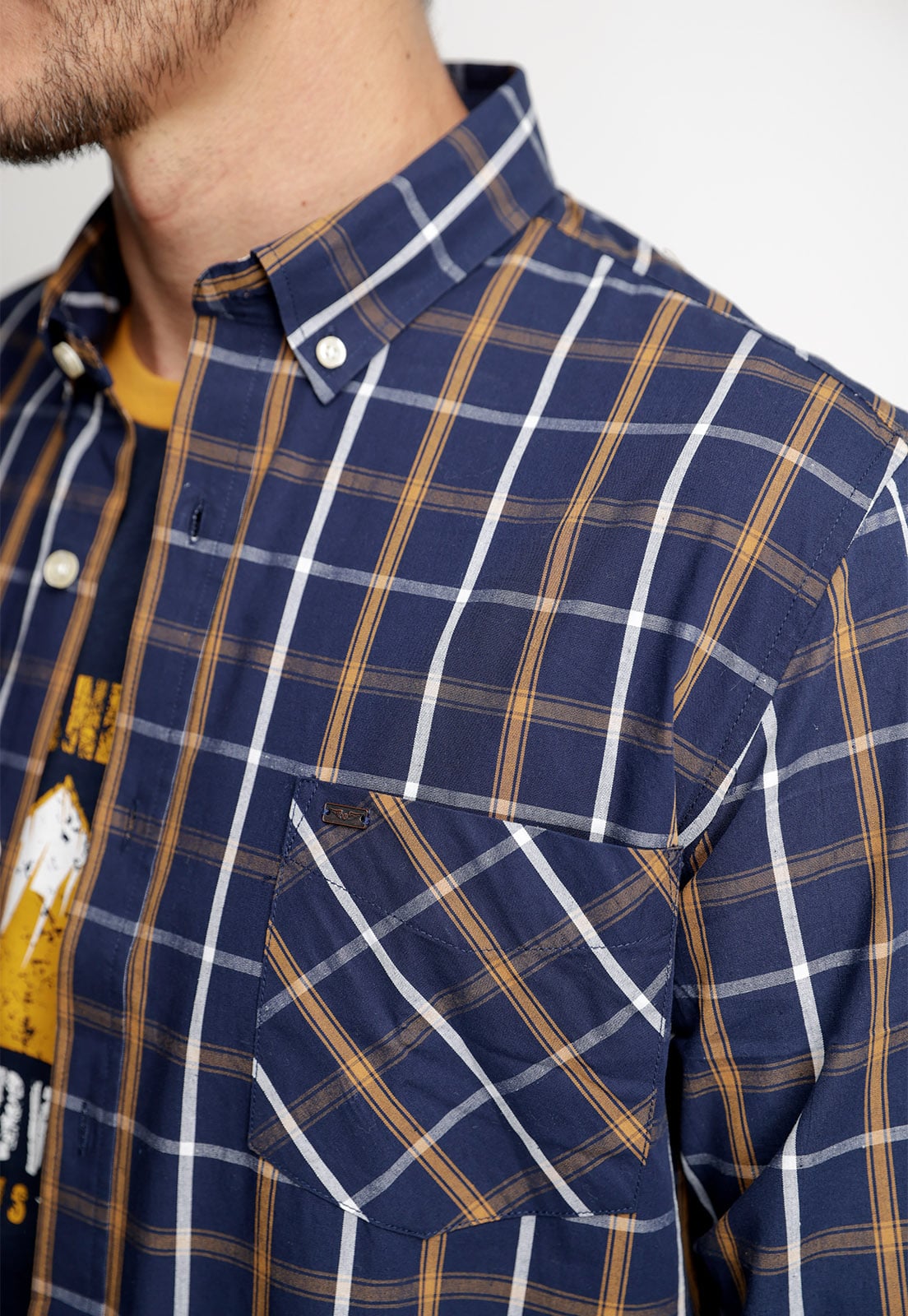 CAMISA CHECKERED CHICAGO FJ CAMEL - 3